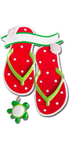 KK427: FLIP FLOP - SHELL & TURTLE