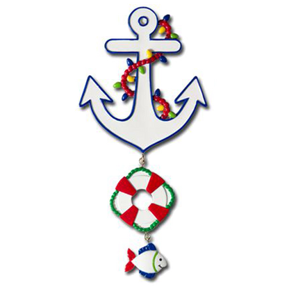 NT161: Anchor/Life Preserver/Fish & Sailboat