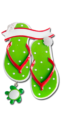 KK427: FLIP FLOP - SHELL & TURTLE