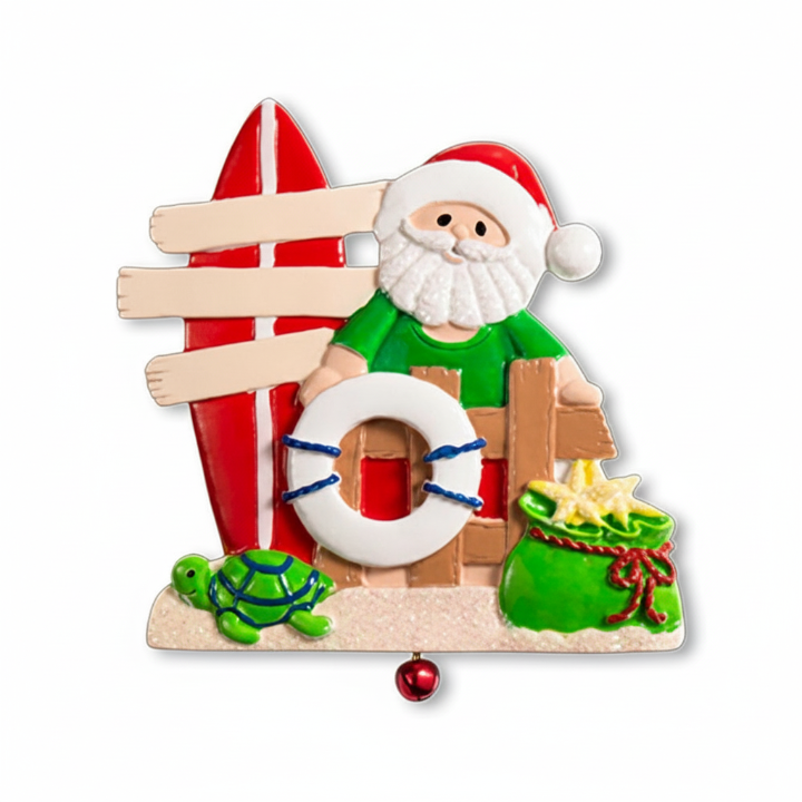 NT198: Beach Santa w/ Surfboard Signs