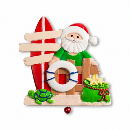 NT198: Beach Santa w/ Surfboard Signs