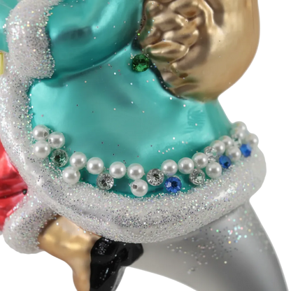 HZZ114: Glass Santa & Dolphin - 12 Pack