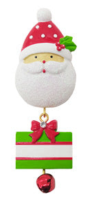 200: Santa Face Pin w/ Velvet Pouch - 12 Pack