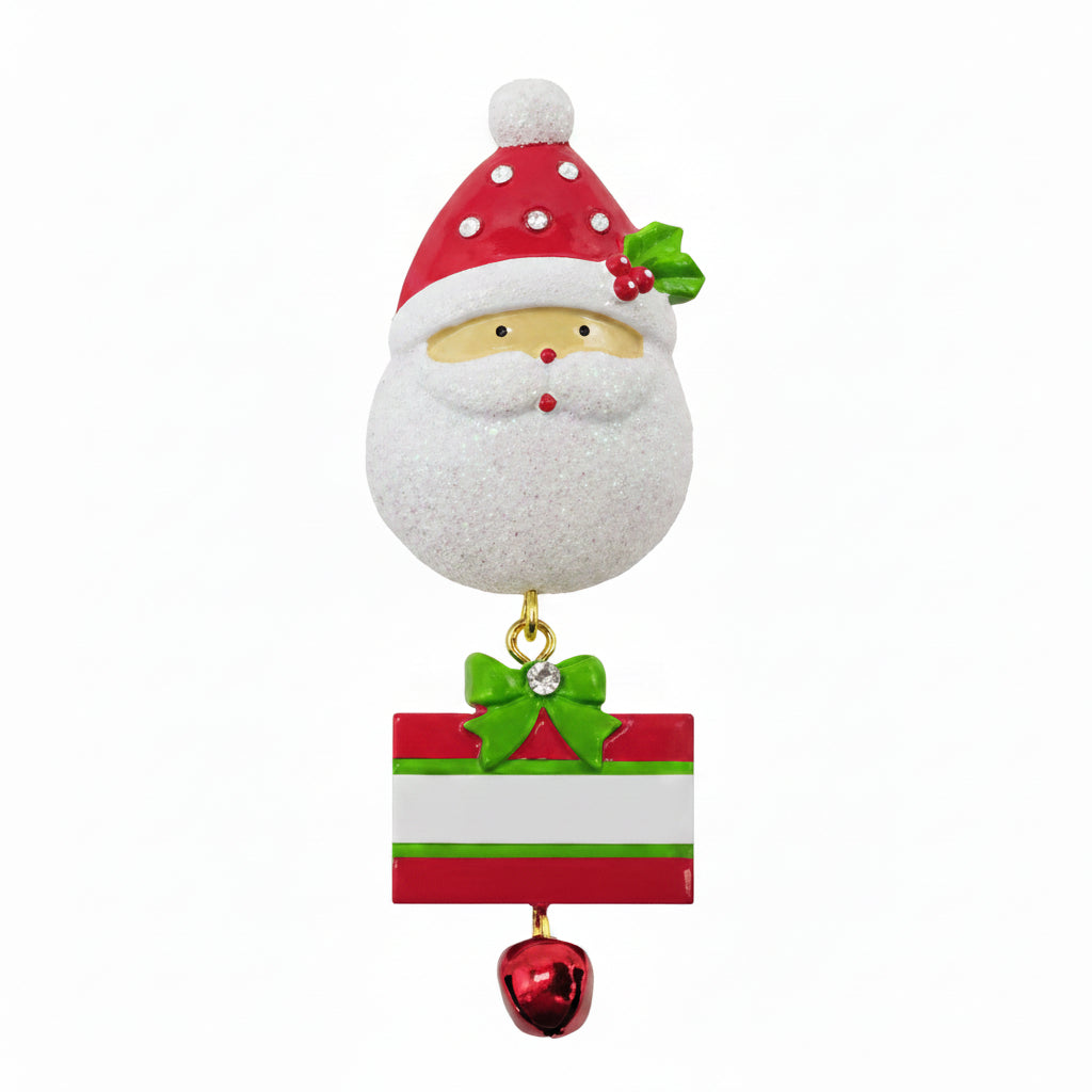 200: Santa Face Pin w/ Velvet Pouch - 12 Pack
