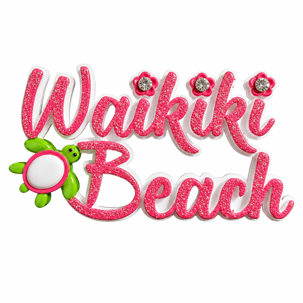 256T:  Waikiki Beach w/ Turtle