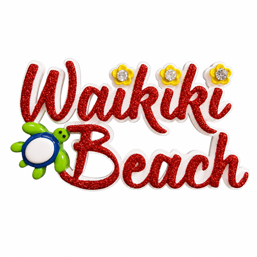 256T:  Waikiki Beach w/ Turtle