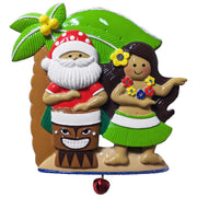 261: Tiki Drum Santa & Hula Girl