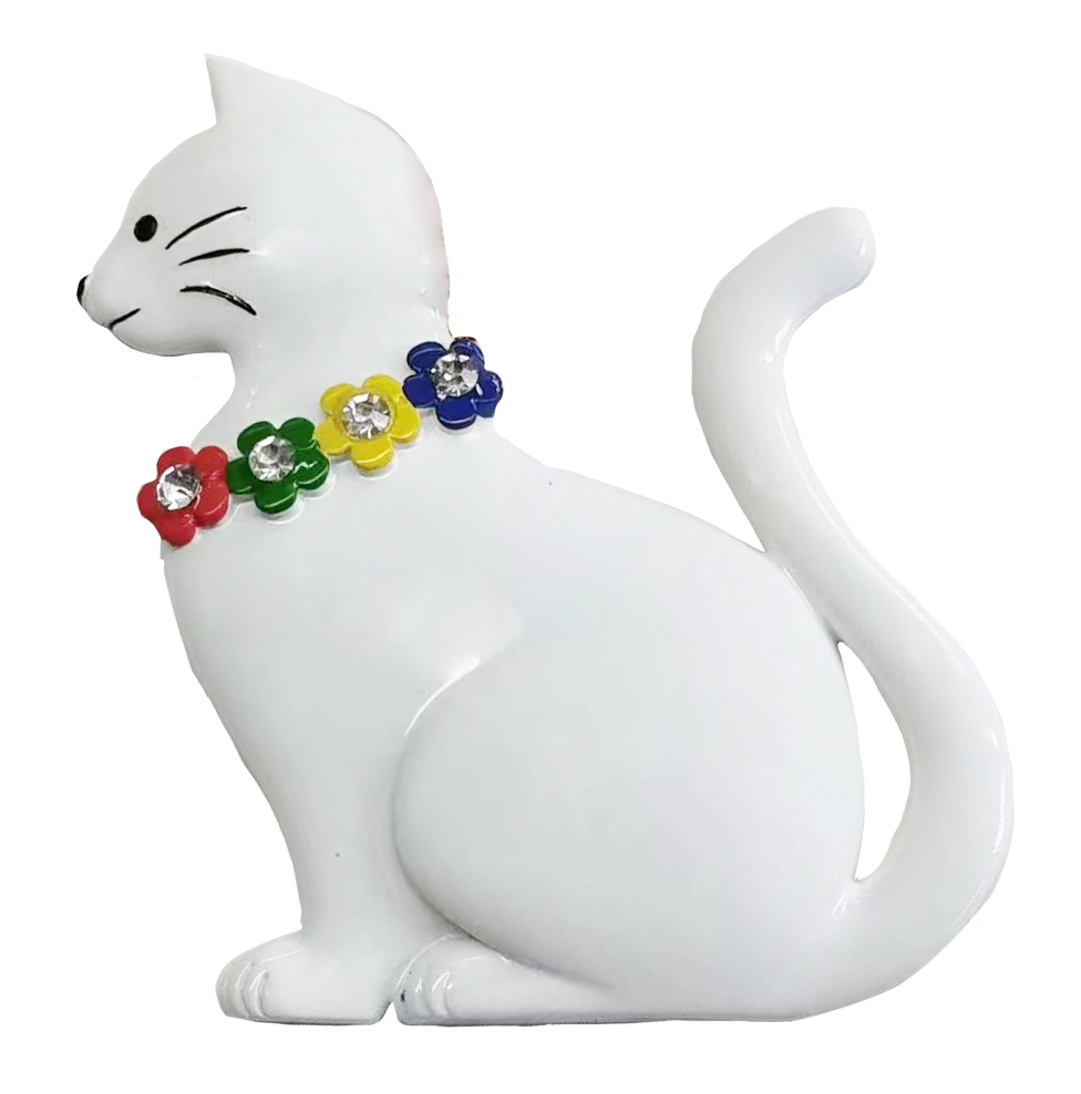 263: Cat w/ Lei