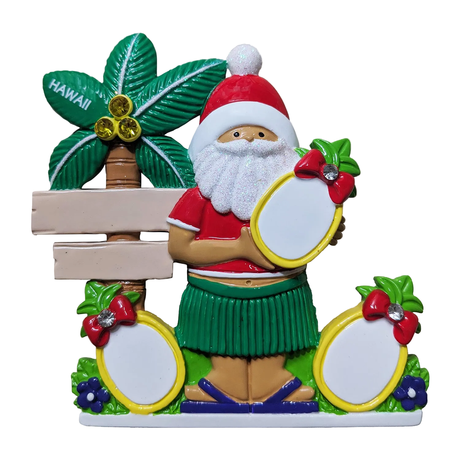 313: Pineapple Family of 3 Tabletop Ornament
