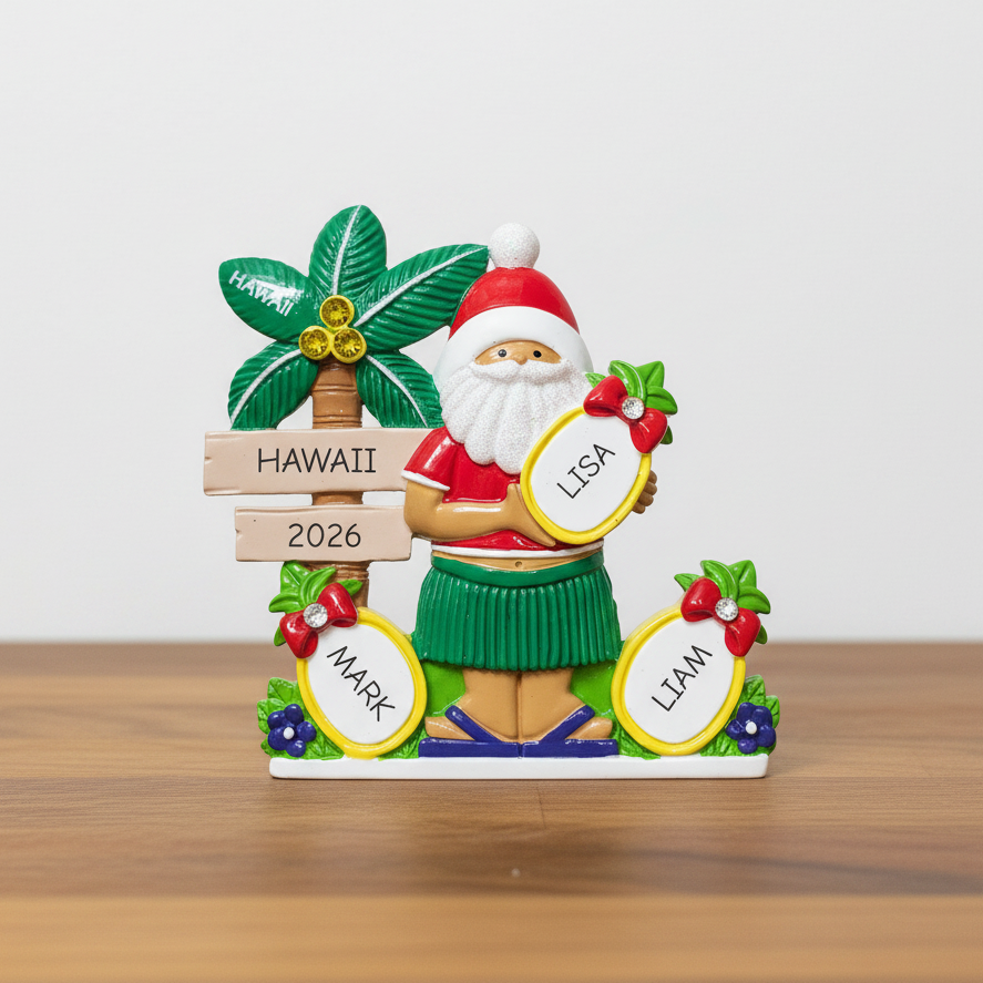 313: Pineapple Family of 3 Tabletop Ornament