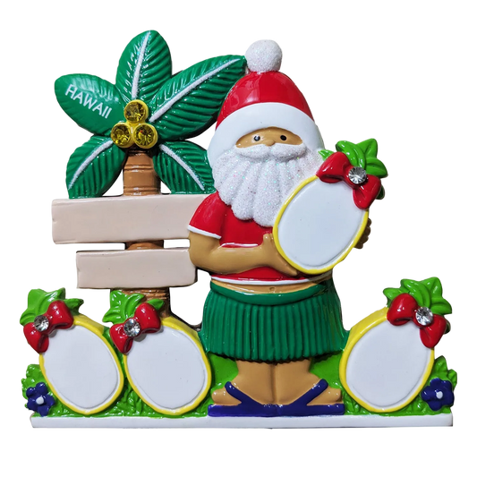 314: Pineapple Family of 4 Tabletop Ornament