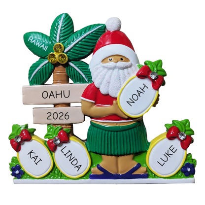 314: Pineapple Family of 4 Tabletop Ornament