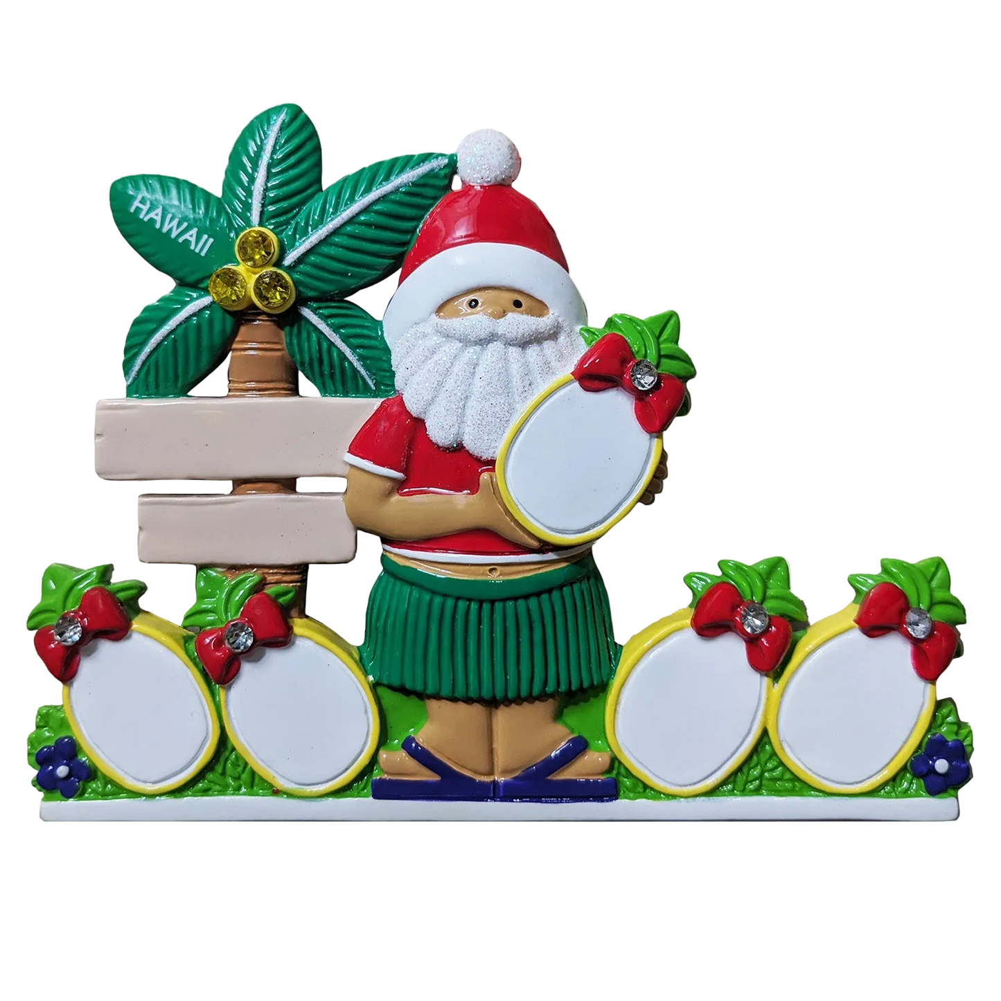 315: Pineapple Family of 5 Tabletop Ornament
