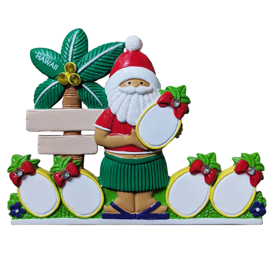 315: Pineapple Family of 5 Tabletop Ornament