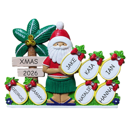 317: Pineapple Family of 7 Tabletop Ornament