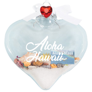 BB101AH: Heart Ornament - Aloha Hawaii