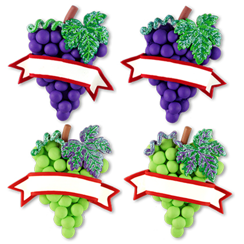 CL186M: Grapes w/ Banner Magnet