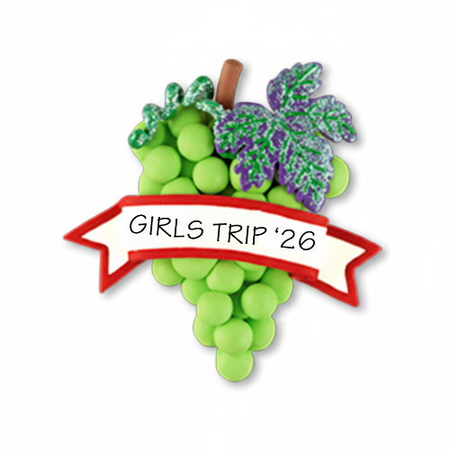 CL186M: Grapes w/ Banner Magnet