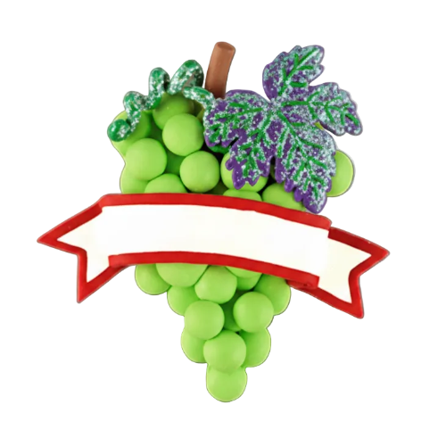 CL186M: Grapes w/ Banner Magnet
