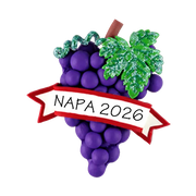 CL186M: Grapes w/ Banner Magnet