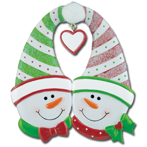 CR118: Snow Couple W/ Heart - 24 Pack