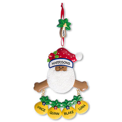 CR184N: New Tropical Santa w/ 4 Pineapples