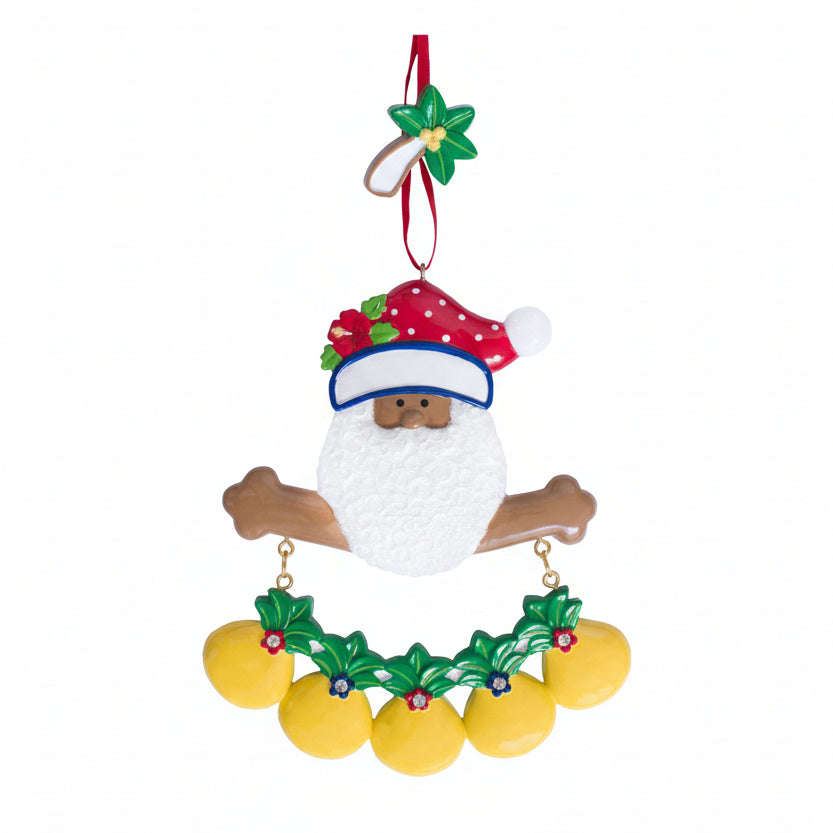 CR185N: New Tropical Santa w/ 5 Pineapples