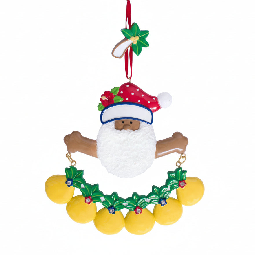 CR186N: New Tropical Santa w/ 6 Pineapples