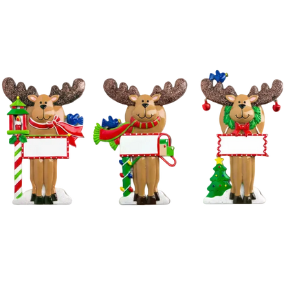 CR229PK: Glitter Antler Moose - 36 Pack