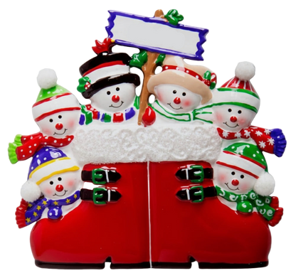 CR446: RED SNOWMAN BOOTS FAMILY-6