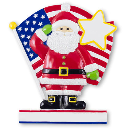 CR505USA: Santa w/ Flag