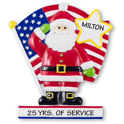 CR505USA: Santa w/ Flag