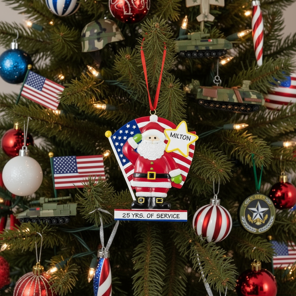 CR505USA: Santa w/ Flag