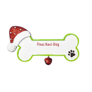 CR515: Dog Bone W/ Santa Hat
