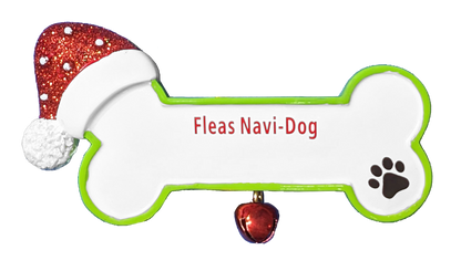 CR515: Dog Bone W/ Santa Hat