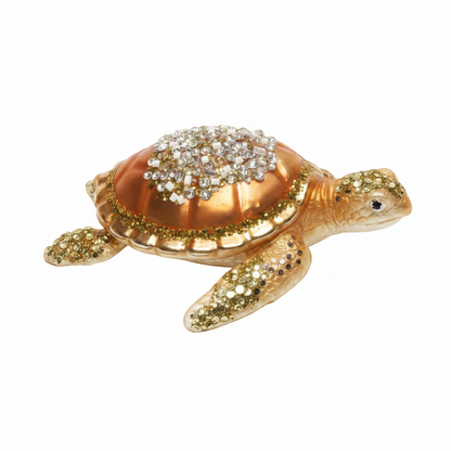 HZZ106: Gold Glass Turtle - 12 Pack