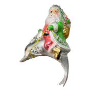 HZZ114G: Glass Green Santa & Dolphin - 12 Pack (Copy)
