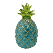 HZZ121B: Clear Glass Blue Pineapple - 12 Pack