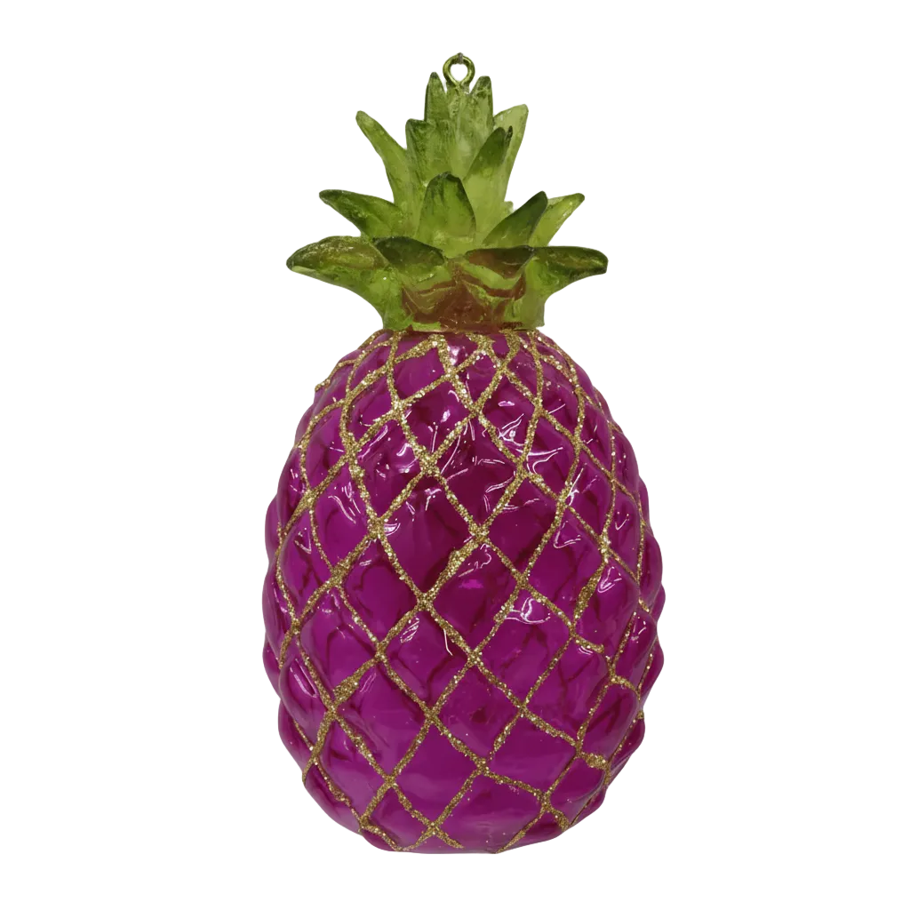 HZZ121: Clear Glass Pineapple (3 Colors)