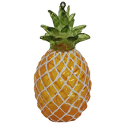 HZZ121Y: Clear Glass Yellow Pineapple - 12 Pack