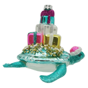HZZ122: Glass Turtle w/ Presents - 12 Pack