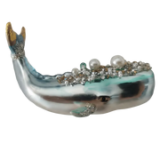 HZZ123: Glass Beaded Blue Whale