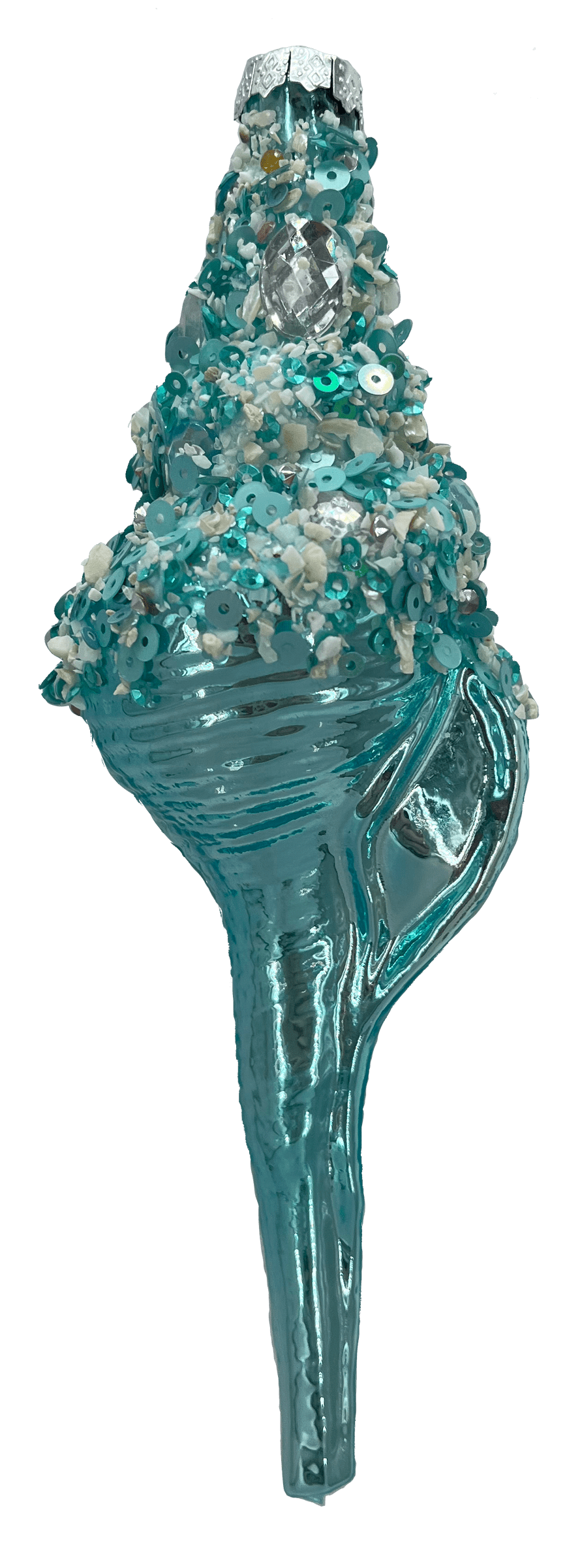 HZZ131: Aqua Glass Shell
