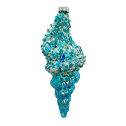 HZZ132: Light Blue Glass Shell - 12 Pack