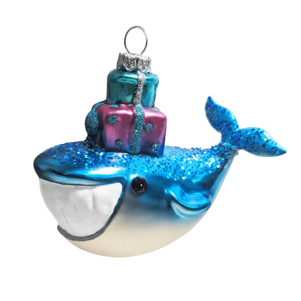 HZZ133: Glass Whale w/ Smile