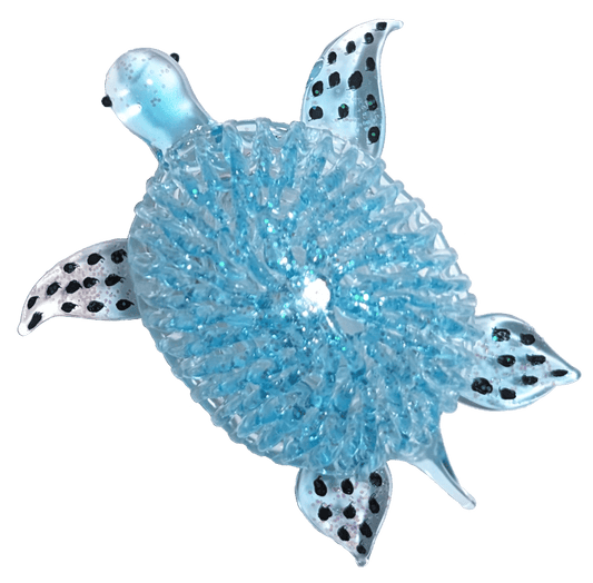 HZZ135: Glass Turtle w/ Spots