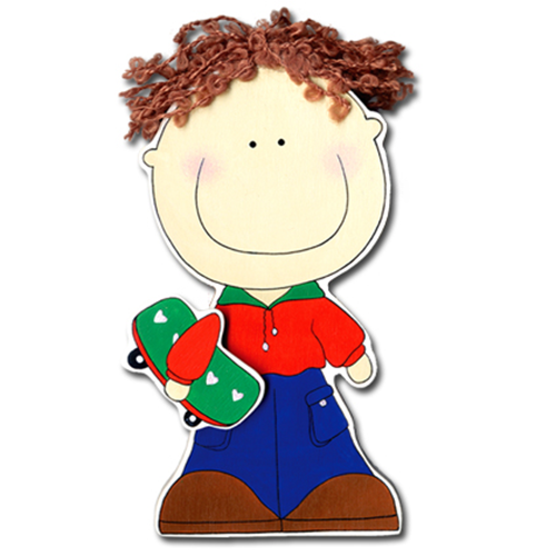 JK115: Boy w/ Skateboard