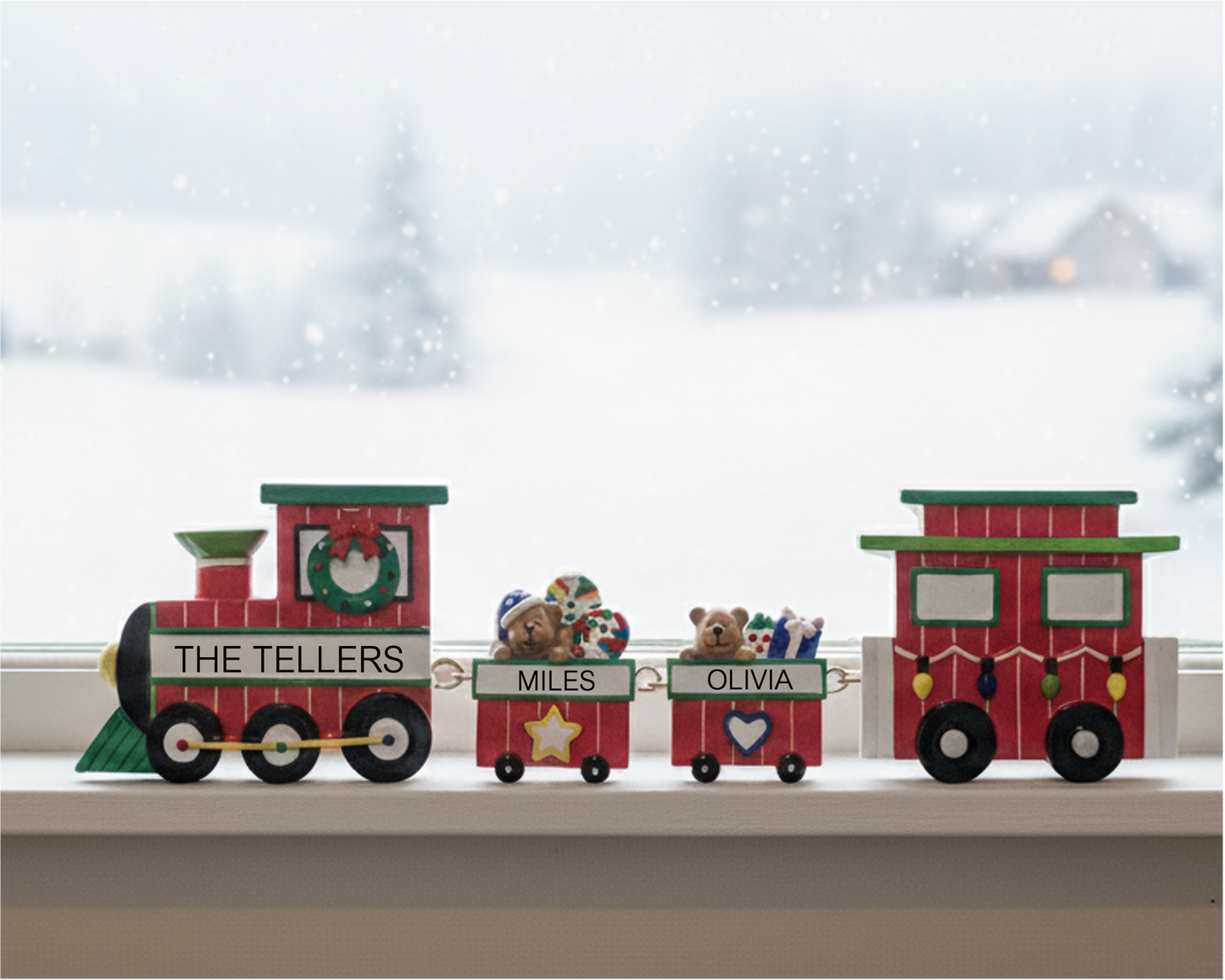 LR109N_LR209: Tabletop Train Set + 2 Train Carts (4-piece set)