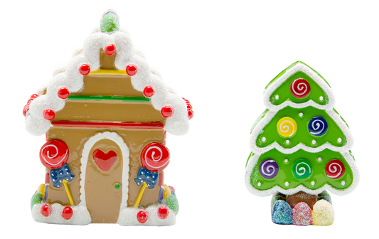 LR114: GINGERBREAD HOUSE & TREE