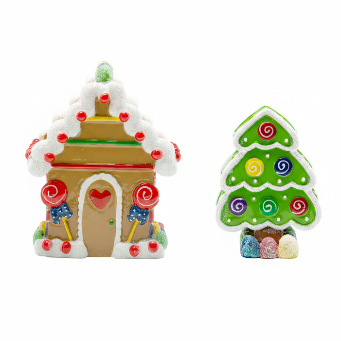 LR114: Gingerbread Table Topper House & Tree